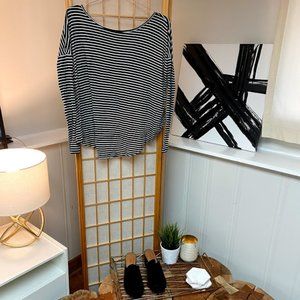 Striped Billabong Split Back Top